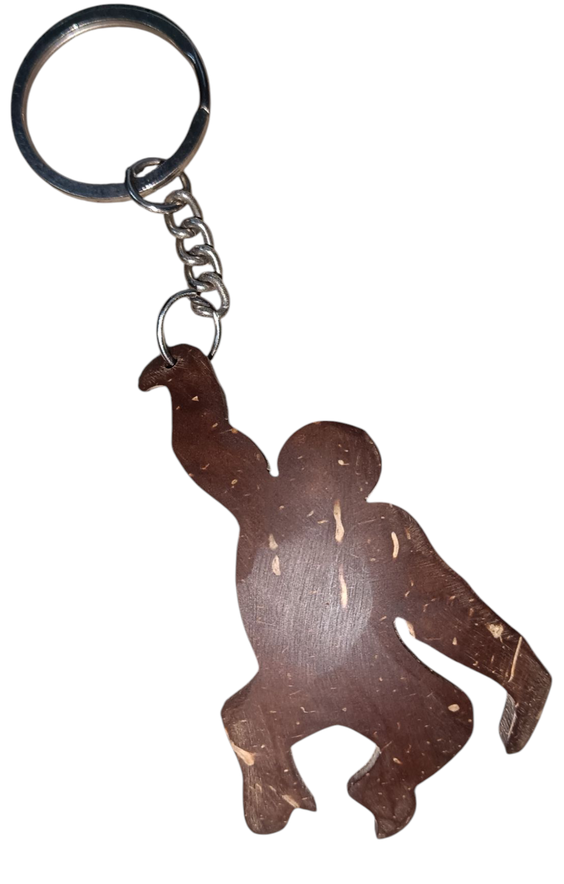 Coconut Shell Monkey Keychain - Image 2
