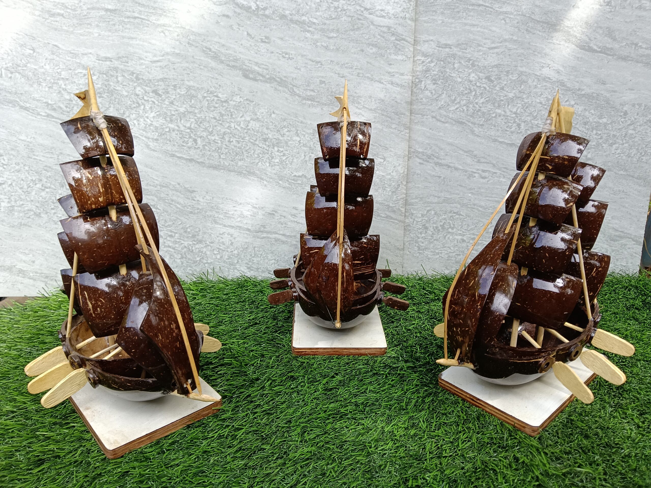 Decorative Ship Coconut Shell - Image 5