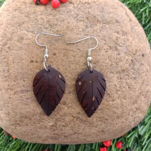 Ear Ring Leaf Pattern