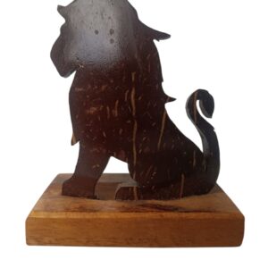 Lion Statue In Coconut Shell
