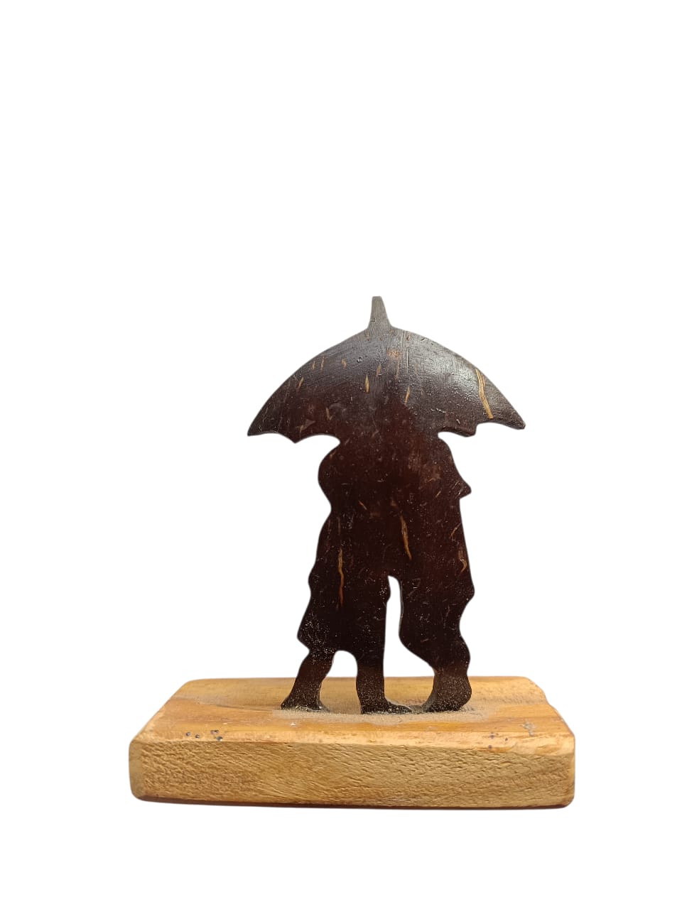 Silhouette of Two Person with Umbrella